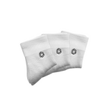 White HEXXEE Low Cut Crew Socks X3