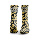 Leopard Print Glitter Socks