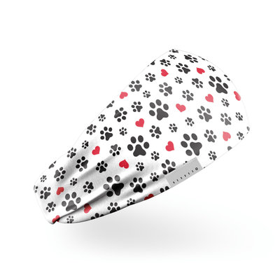 Paw Print Hearts Headband