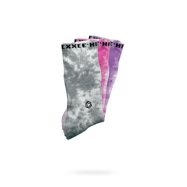Halo Tie Dye Bundle (Pink/Grey/Purple)