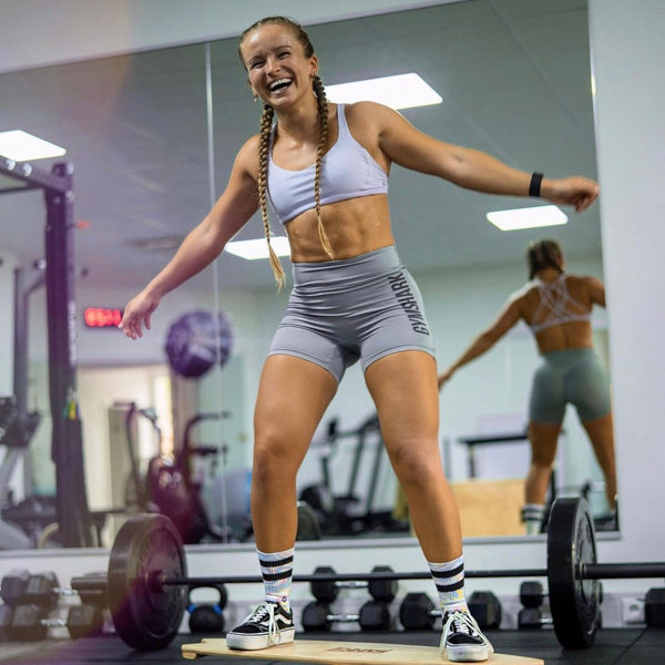 The Rise of Sock-Only Workouts Why Do People Wear Just Socks In The Gym princess jasmine marble 2stripe hexxee