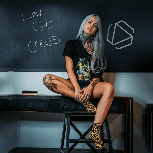 no show socks or 3/4 crew socks who is blondie leopard low cut crews