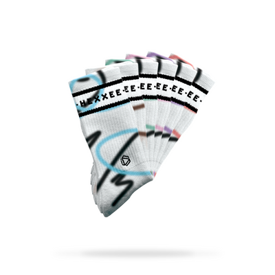 Squiggle Lines Padel Socks