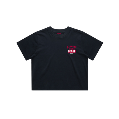 Act Like A Lady Train Like A Beast - Crop Tee