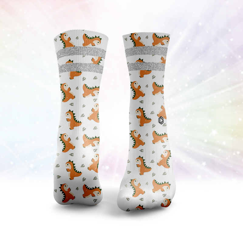 Baby Dino Glitter Socks