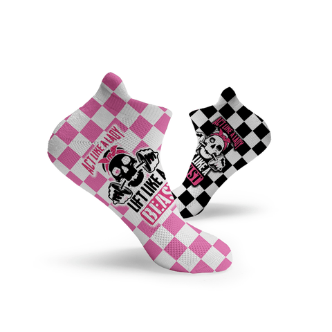 Act Like A Lady Lift Like A Beast Ankle Socks