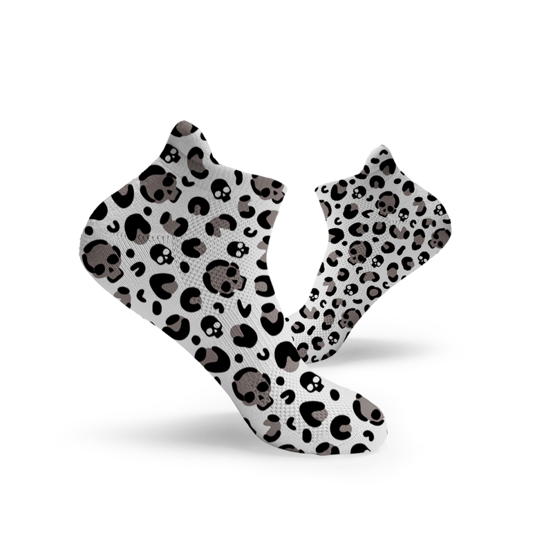 Leopard Skulls Ankle Socks