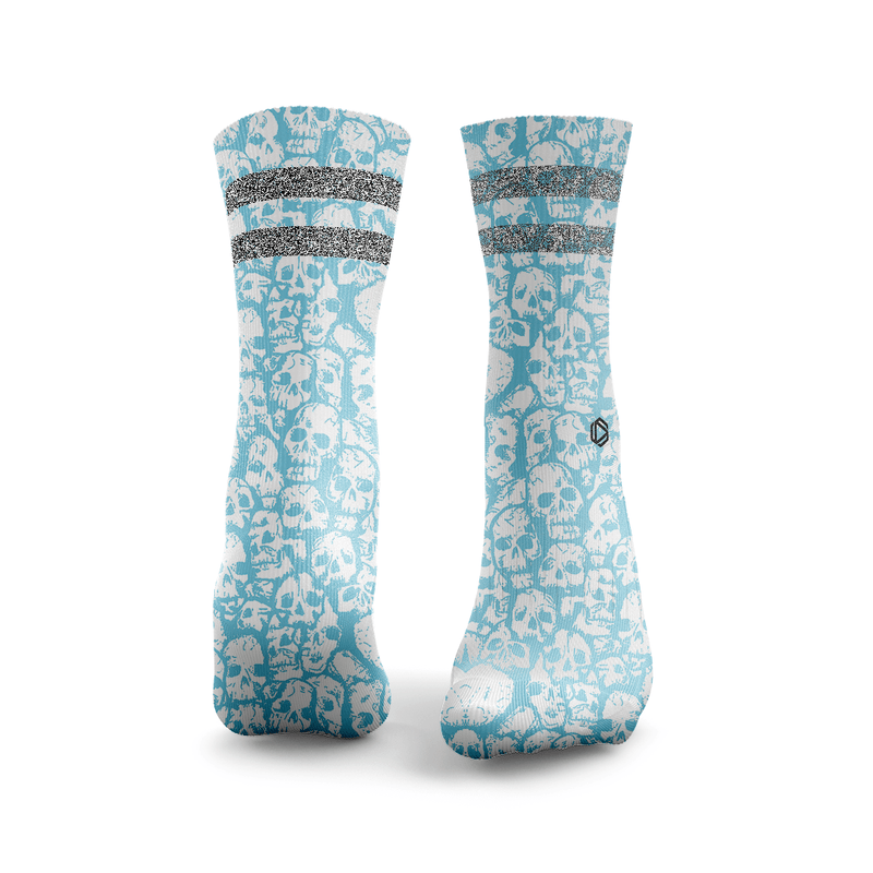 Deadly Skulls Glitter Socks