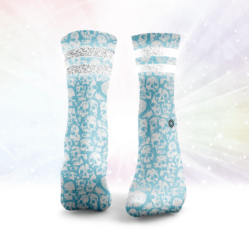 Deadly Skulls Glitter Socks