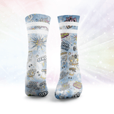 Send It Glitter Socks