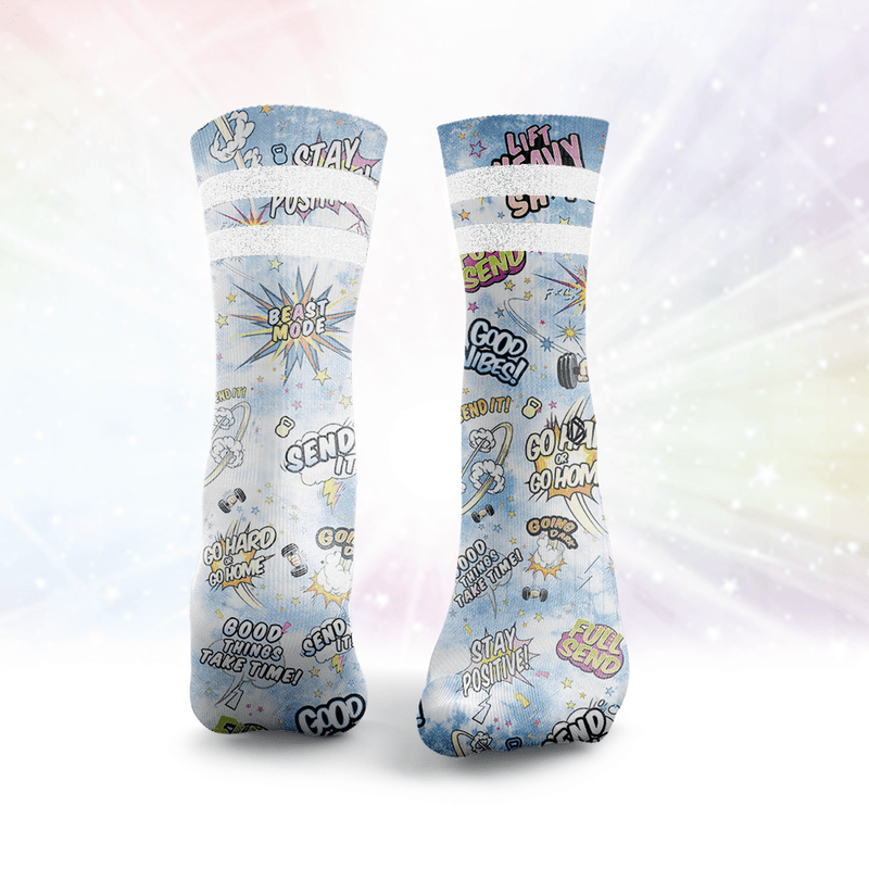 Send It Glitter Socks