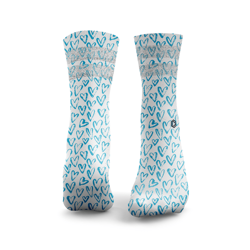Hearts Glitter Socks