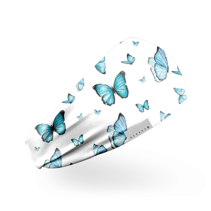Blue Butterflies Headband