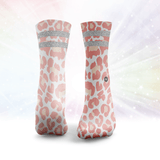 Leopard Print Glitter Socks
