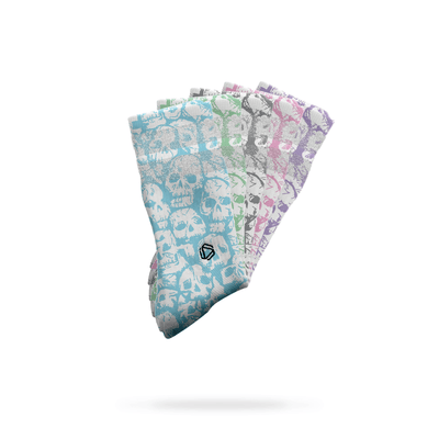 Deadly Skulls Glitter Socks
