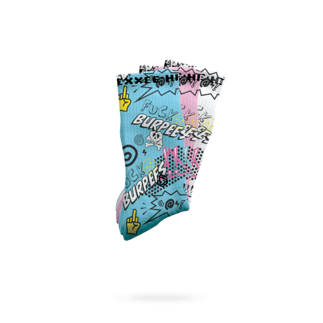 Halo - F Burpees Halo - Socks - Pink – HEXXEE