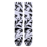 Graffiti Black & White Weightlifting Socks