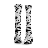 Graffiti Black & White Weightlifting Socks