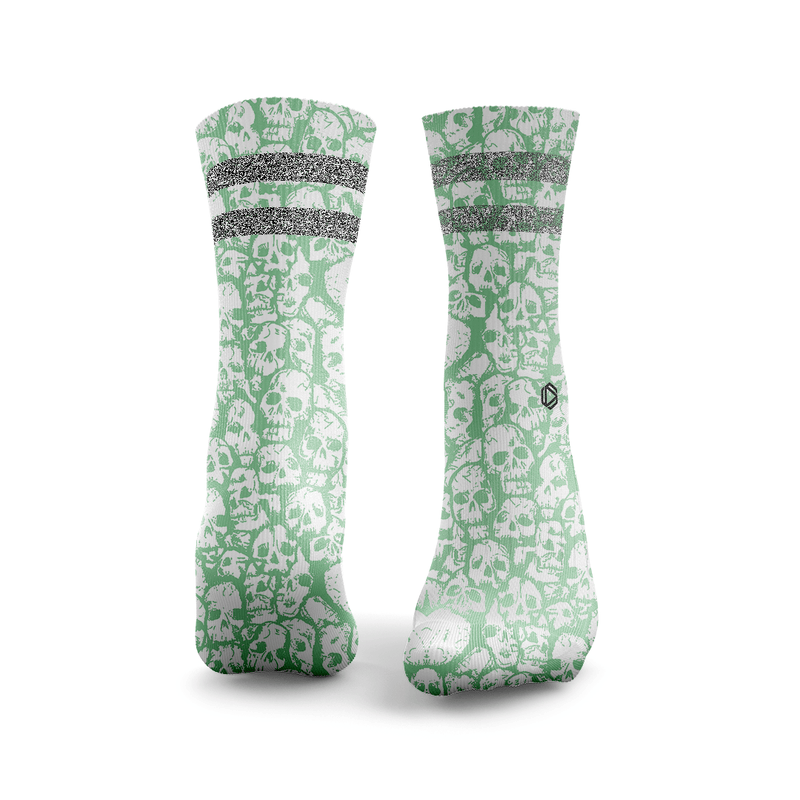 Deadly Skulls Glitter Socks