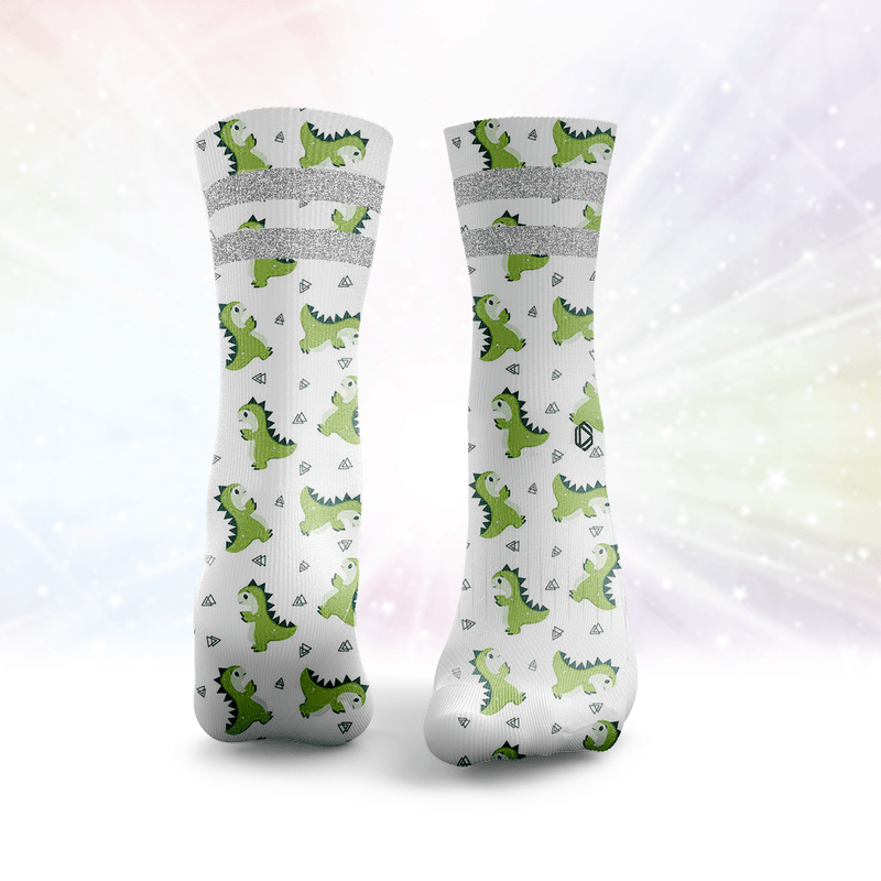 Baby Dino Glitter Socks