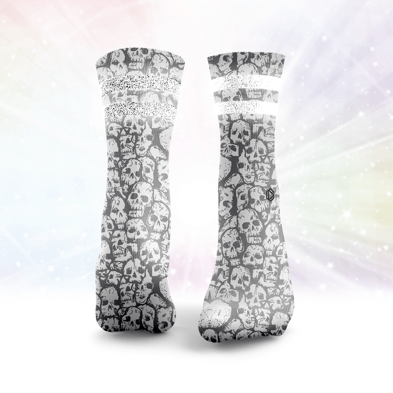 Deadly Skulls Glitter Socks