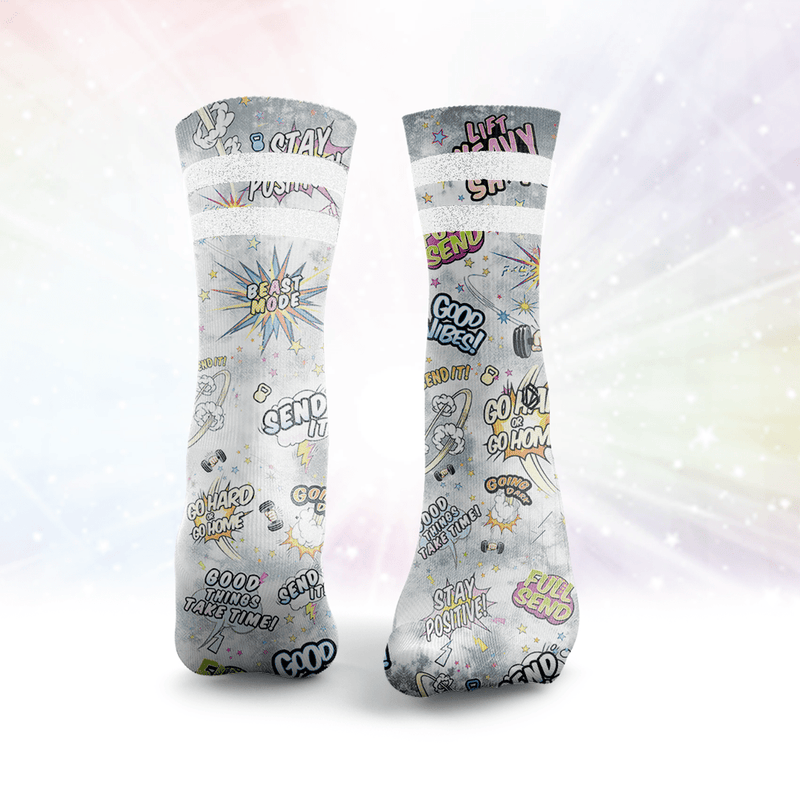 Send It Glitter Socks