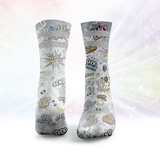 Send It Glitter Socks
