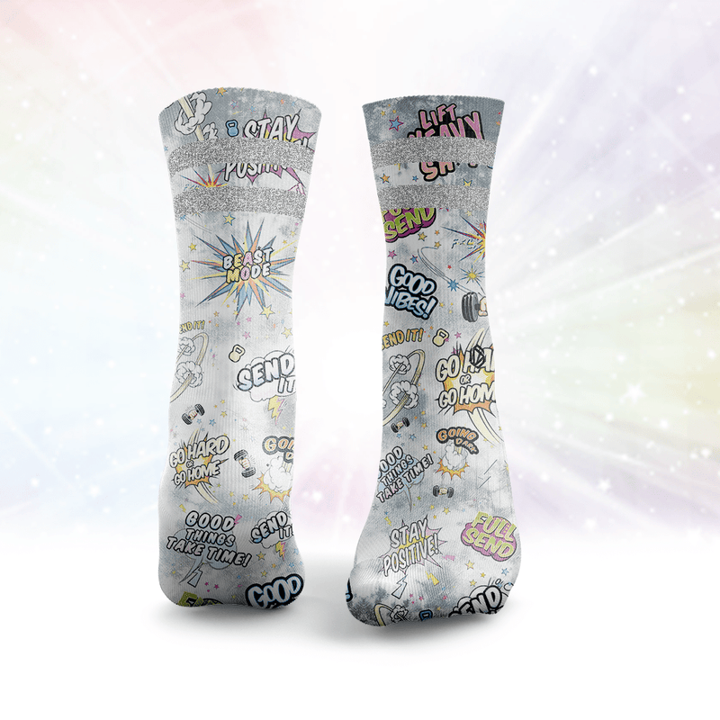 Send It Glitter Socks