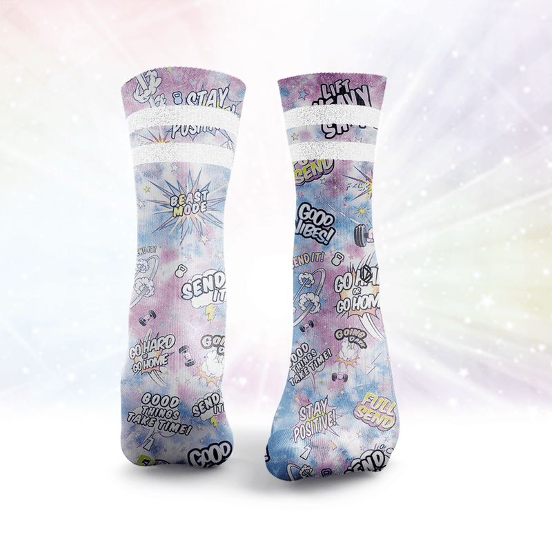 Send It Glitter Socks