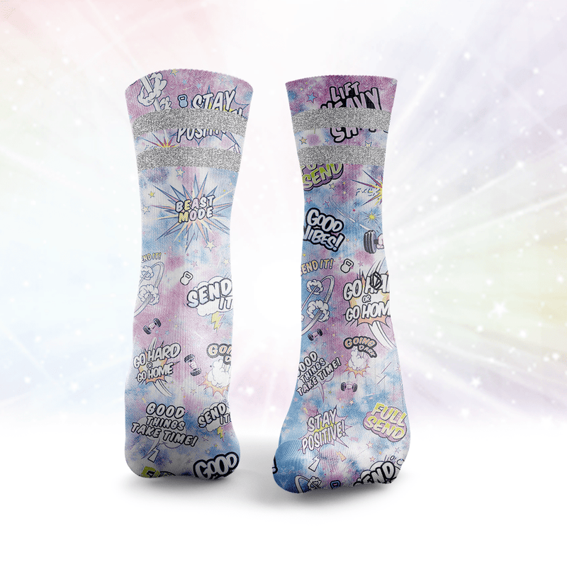 Send It Glitter Socks