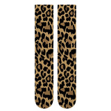 Leopard Print Weightlifting Socks