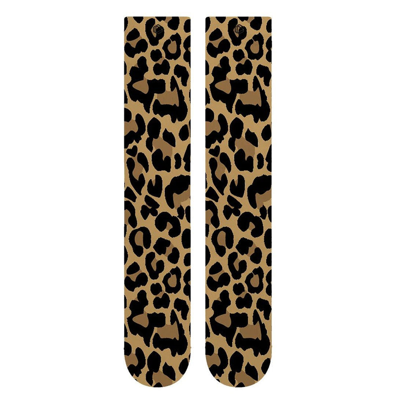 Leopard Print Weightlifting Socks
