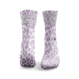 Leopard Print Glitter Socks
