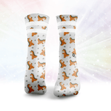Baby Dino Glitter Socks