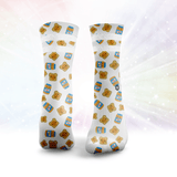 Peanut Butter Lover Glitter Socks