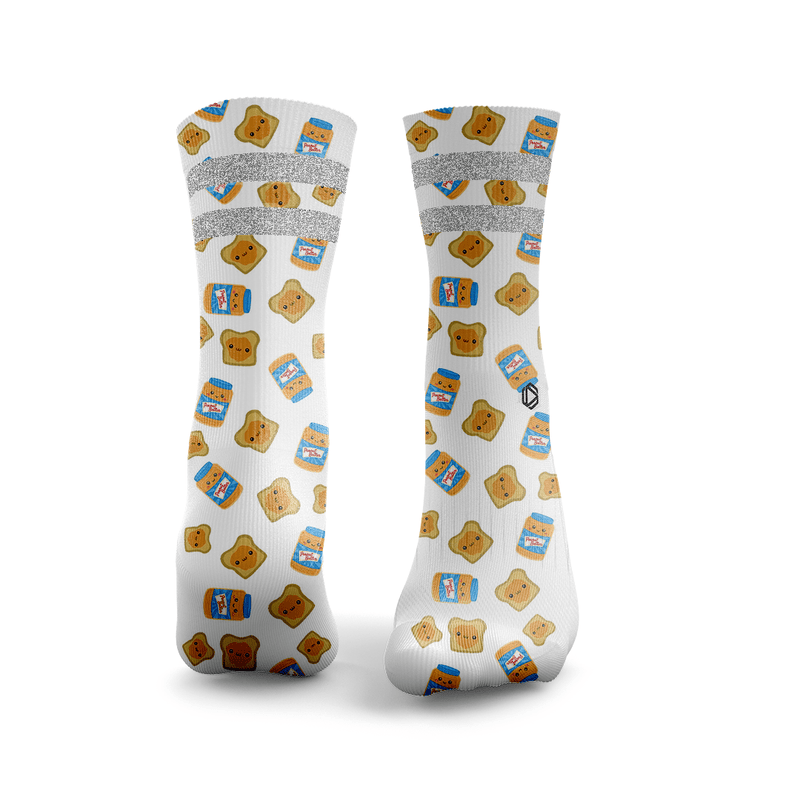Peanut Butter Lover Glitter Socks