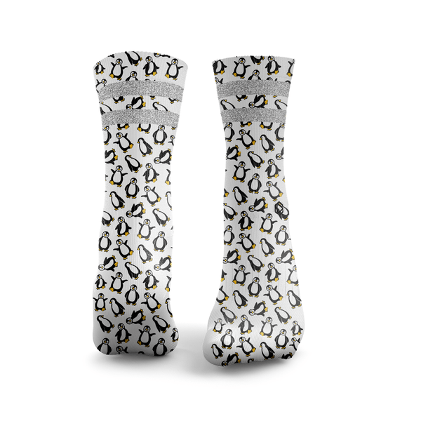 Penguins Glitter Socks