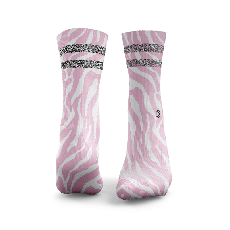 Zebra Glitter Socks