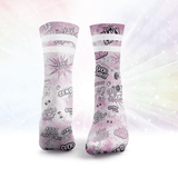 Send It Glitter Socks