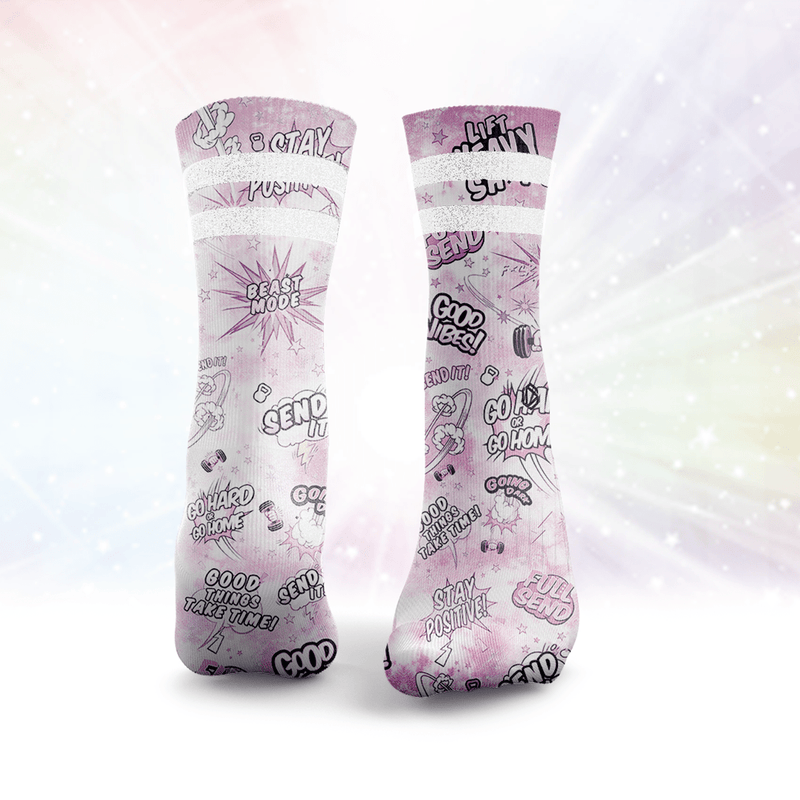 Send It Glitter Socks