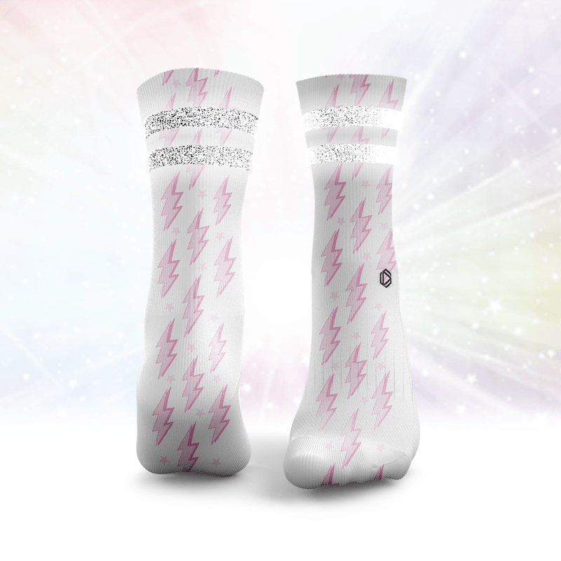 Lightning Bolts Glitter Socks