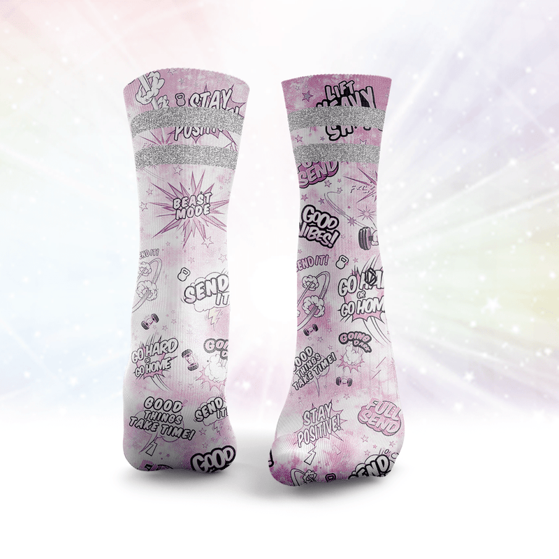 Send It Glitter Socks