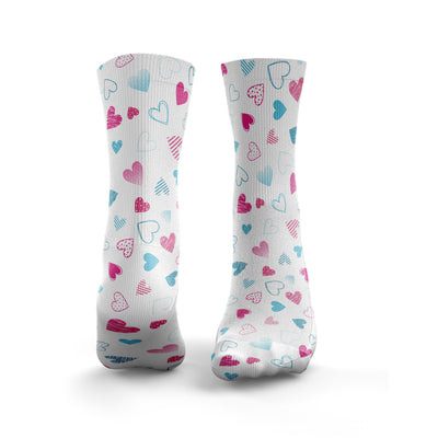 Pink & Blue Hearts