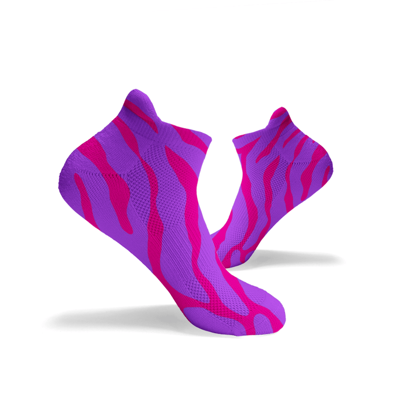 Zebra Print Ankle Socks