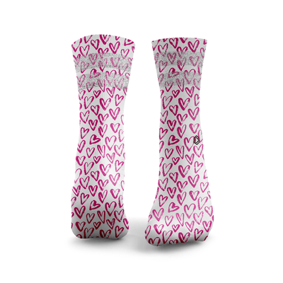 Hearts Glitter Socks