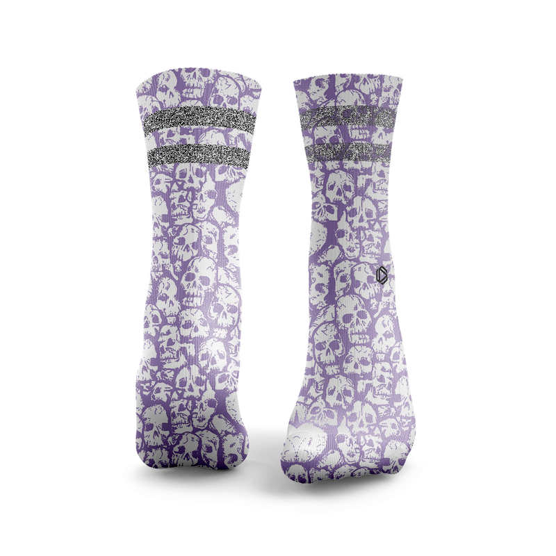 Deadly Skulls Glitter Socks