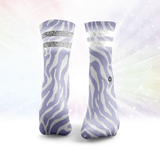 Zebra Glitter Socks