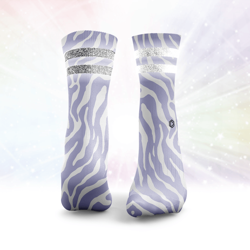 Zebra Glitter Socks