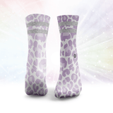 Leopard Print Glitter Socks