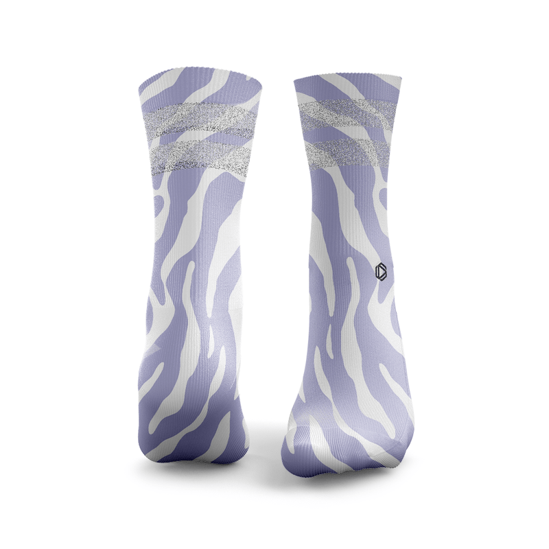 Zebra Glitter Socks